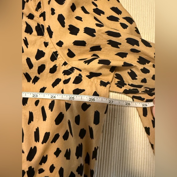 Crown & Ivy Leopard Print Button-Up Shirt - Picture 5 of 7